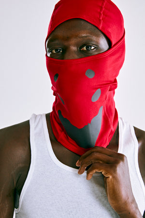 RED OG LOGO V2 SHIESTY MASK ON MODEL