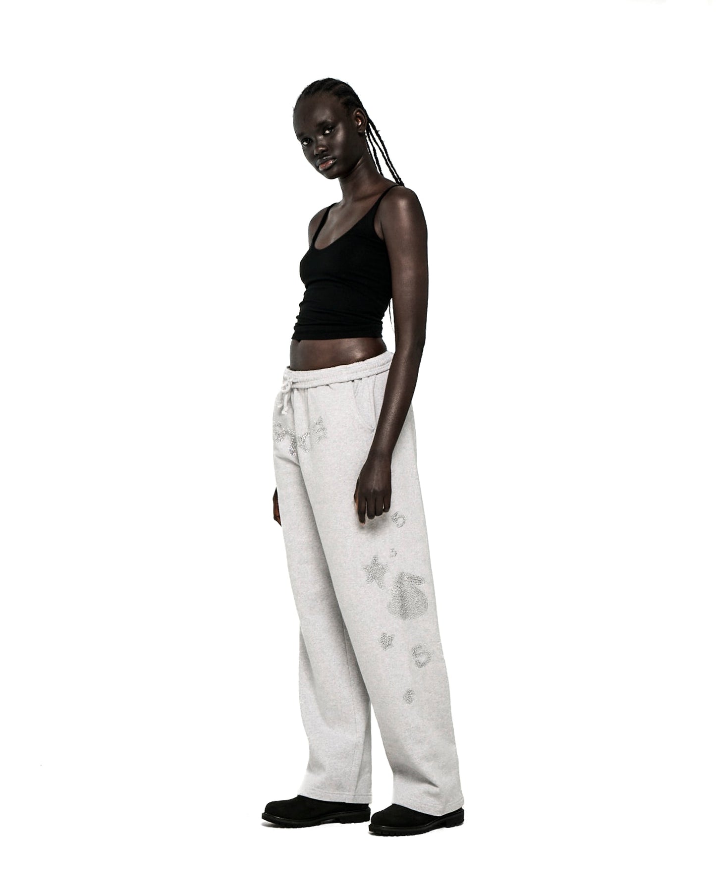 RHINESTONE BELUGA V2 WIDE LEG SWEATPANT