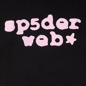 BLACK/PINK SP5DER WEB TEE