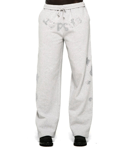 RHINESTONE BELUGA V2 WIDE LEG SWEATPANT