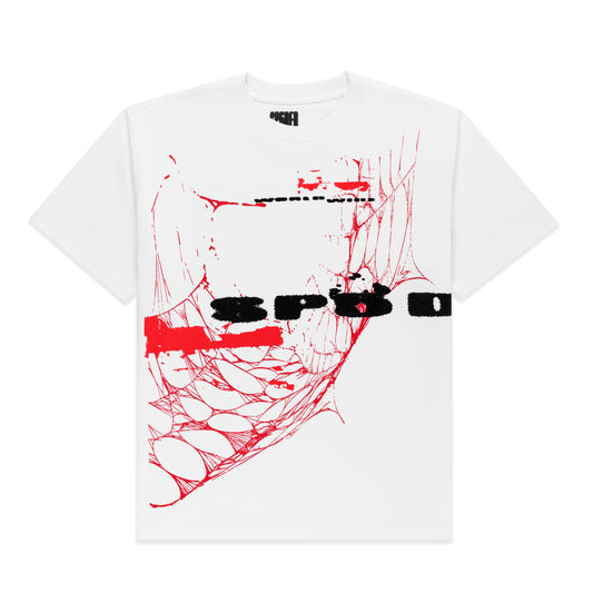 WHITE SPINNER TEE