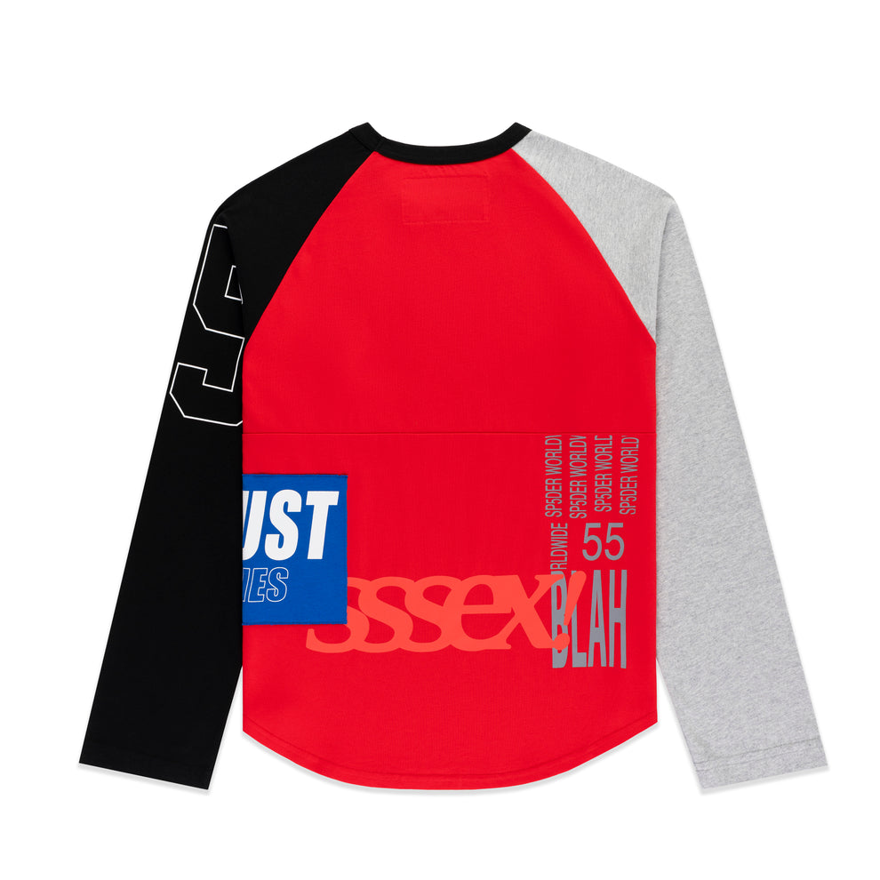 RED RALLY RAGLAN LONGSLEEVE