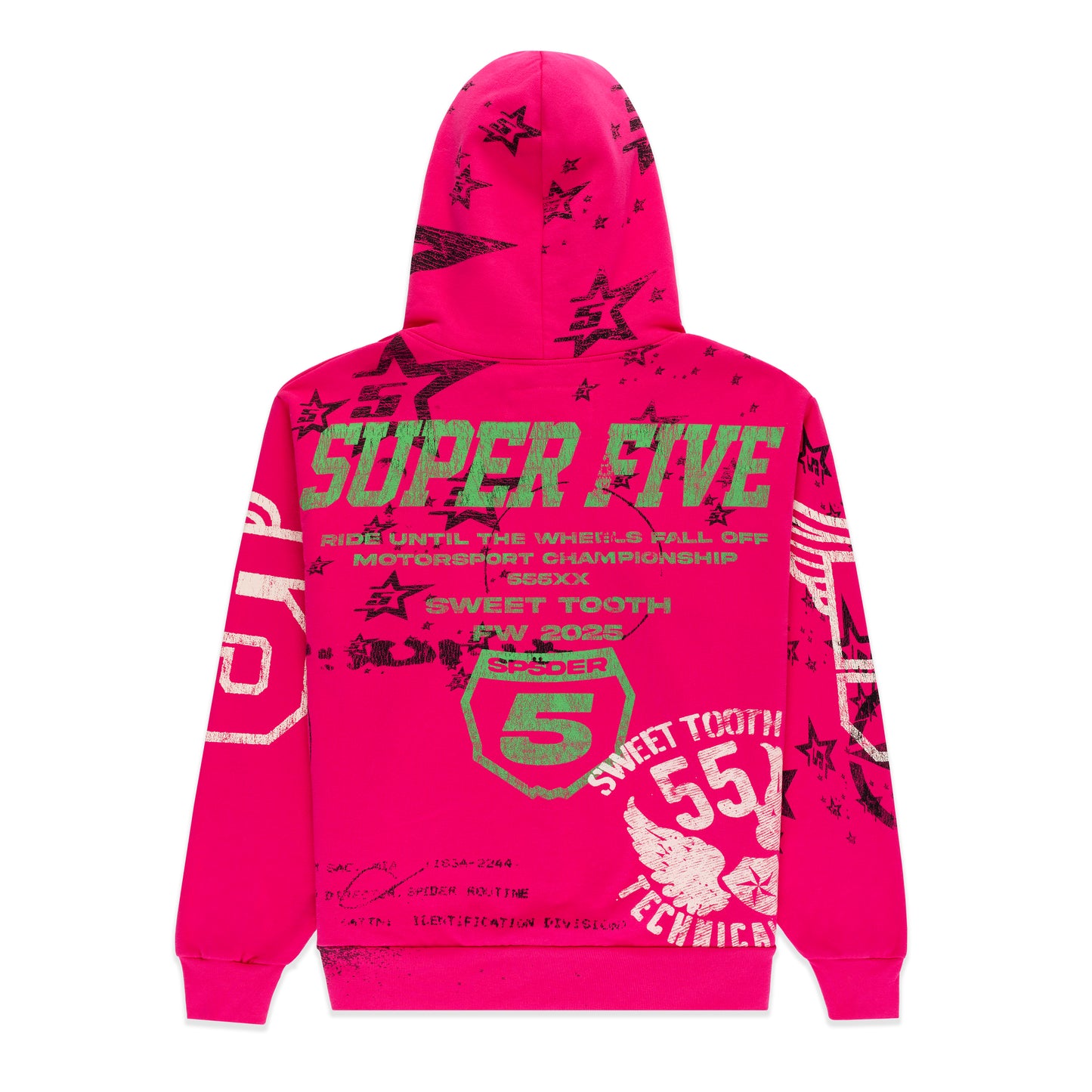 PINK STENCIL HOODIE