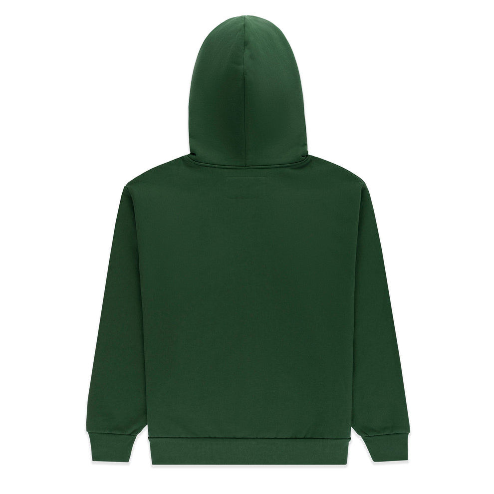 GREEN OG WEB STUDDED ZIP HOODIE