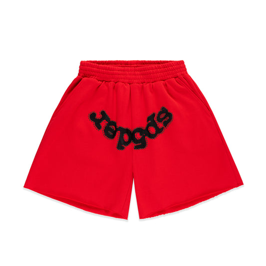 RED OG STUDDED SWEATSHORT