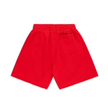 RED OG STUDDED SWEATSHORT