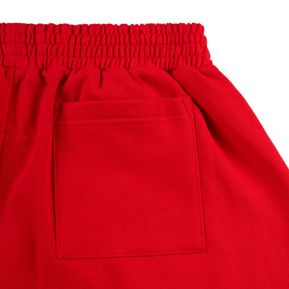 RED OG STUDDED SWEATSHORT