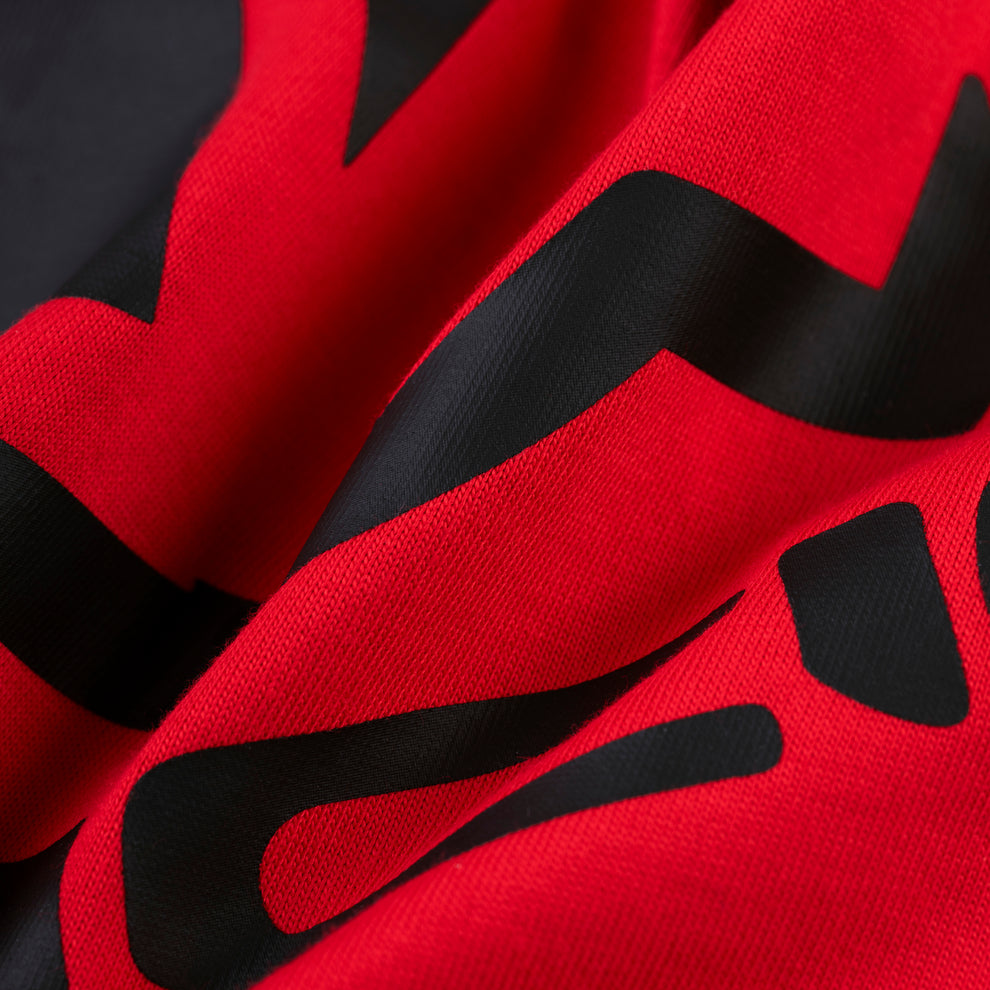 RED RALLY RAGLAN LONGSLEEVE