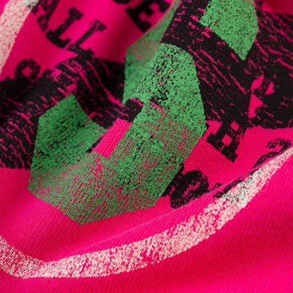 PINK STENCIL HOODIE