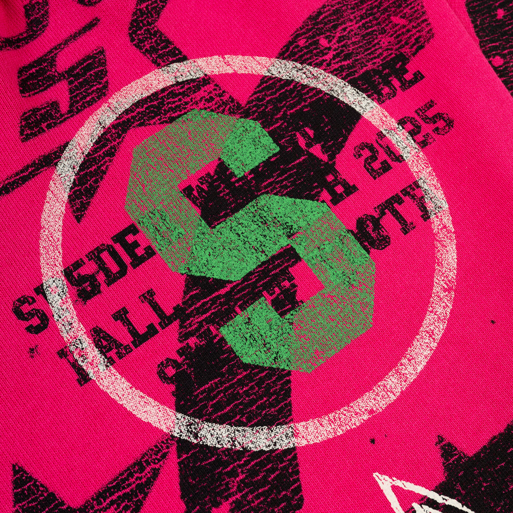 PINK STENCIL HOODIE