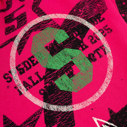 PINK STENCIL HOODIE