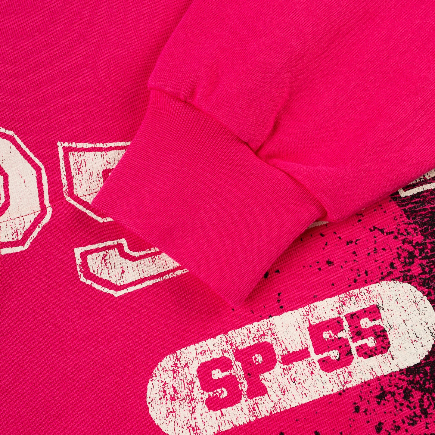 PINK STENCIL HOODIE