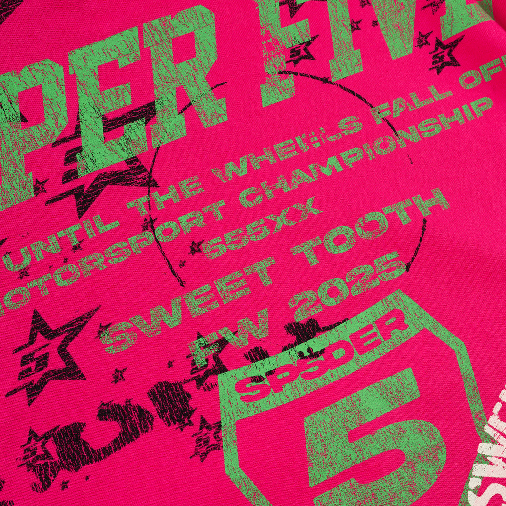 PINK STENCIL HOODIE