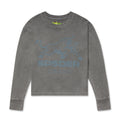 Grey Bull Thermal LS: Waffle long sleeve shirt with blue bull logo on front.