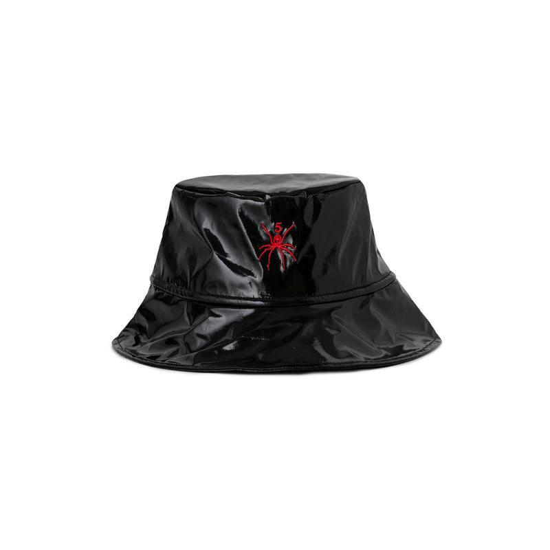 BLACK SIMPLE BUCKET HAT