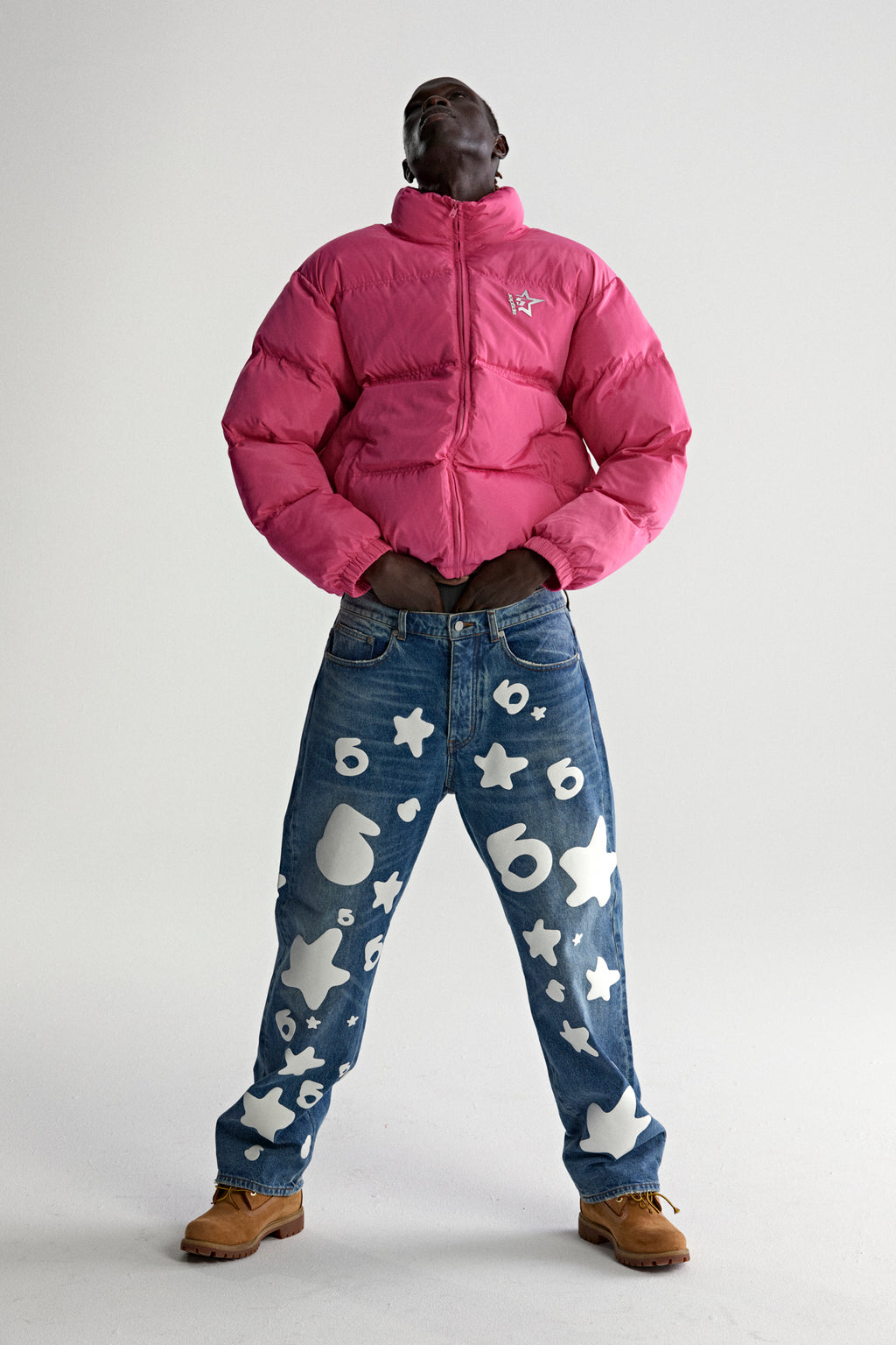 PINK 5STAR PUFFER JACKET