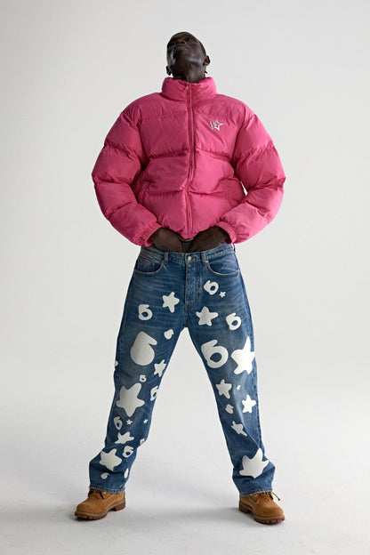 PINK 5STAR PUFFER JACKET