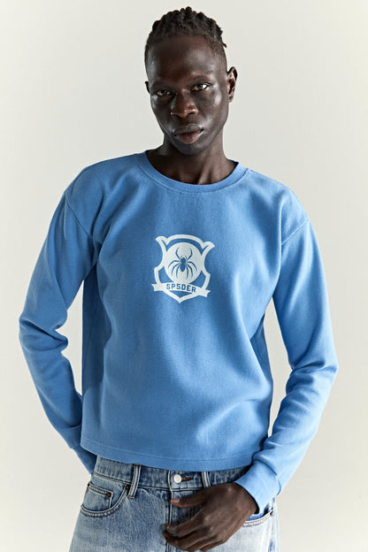 DUSTY BLUE BECKHAM THERMAL ON MODEL