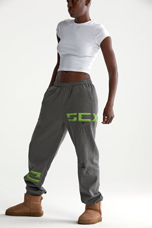 DARK GREY 5EX SWEATPANT ON MODEL