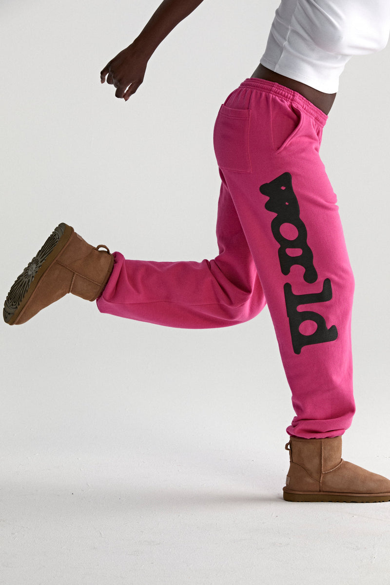 PINK BELUGA V2 SWEATPANT ON MODEL