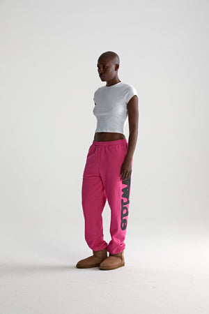 PINK BELUGA V2 SWEATPANT ON MODEL