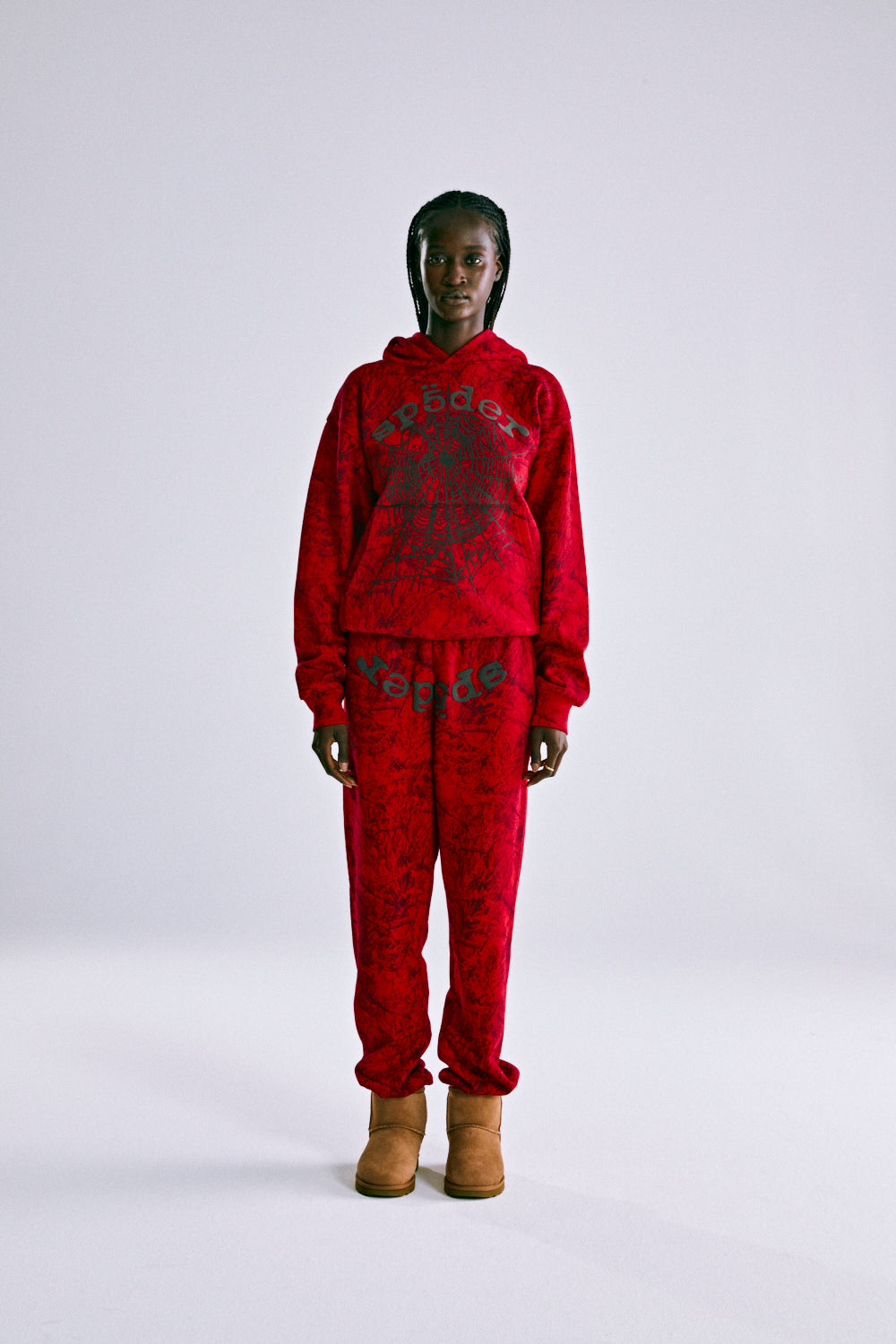 RED OG TREE CAMO HOODIE | SP5DER | KING SPIDER