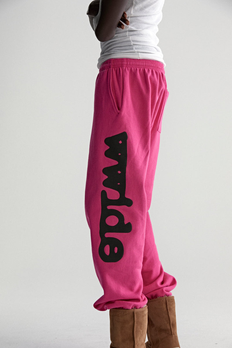 PINK BELUGA V2 SWEATPANT ON MODEL