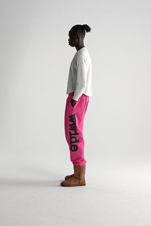 PINK BELUGA V2 SWEATPANT ON MODEL