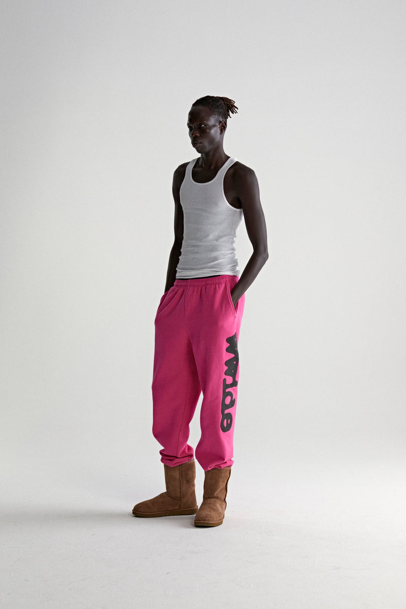 PINK BELUGA V2 SWEATPANT ON MODEL