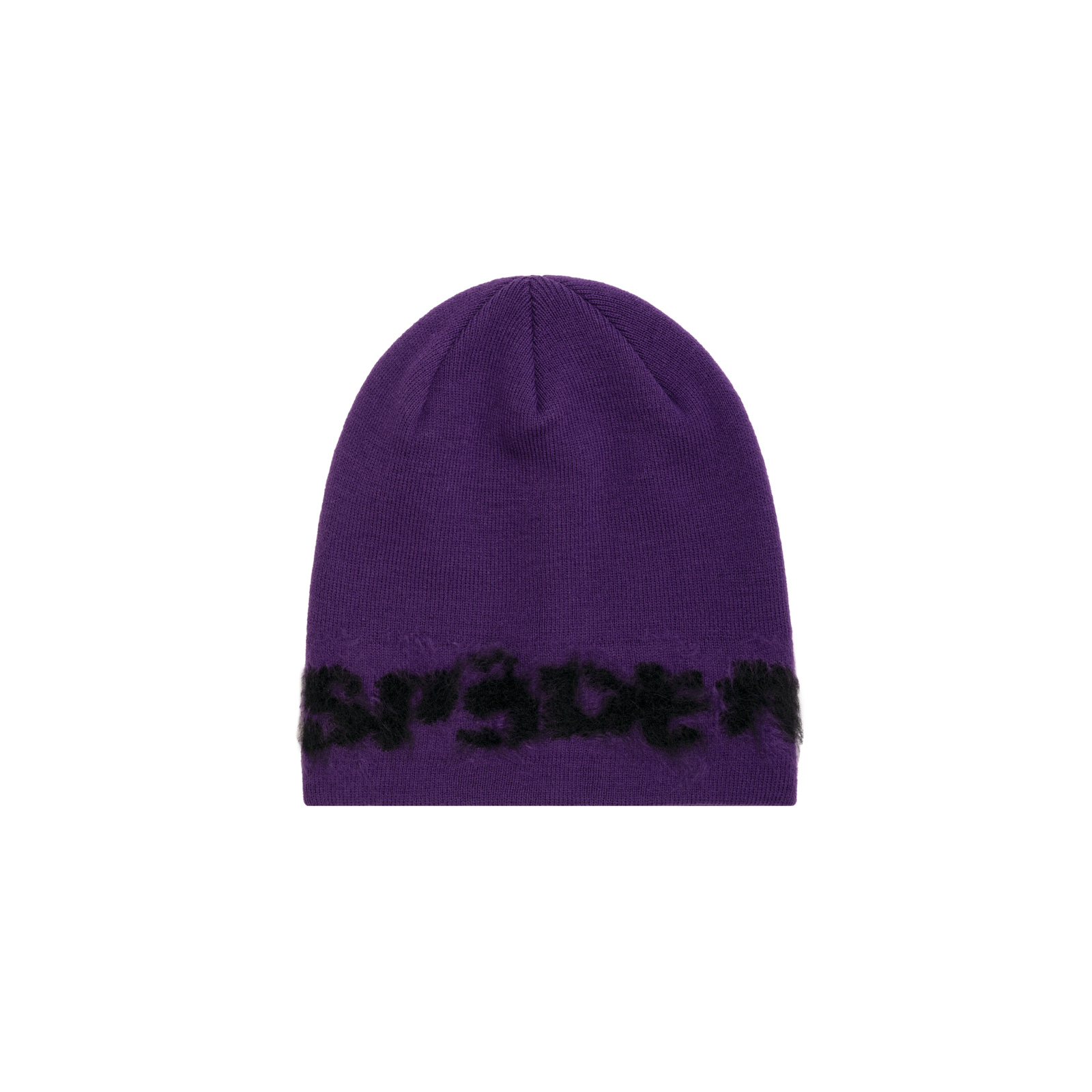 FUZZY LOGO MOHAIR BEANIE