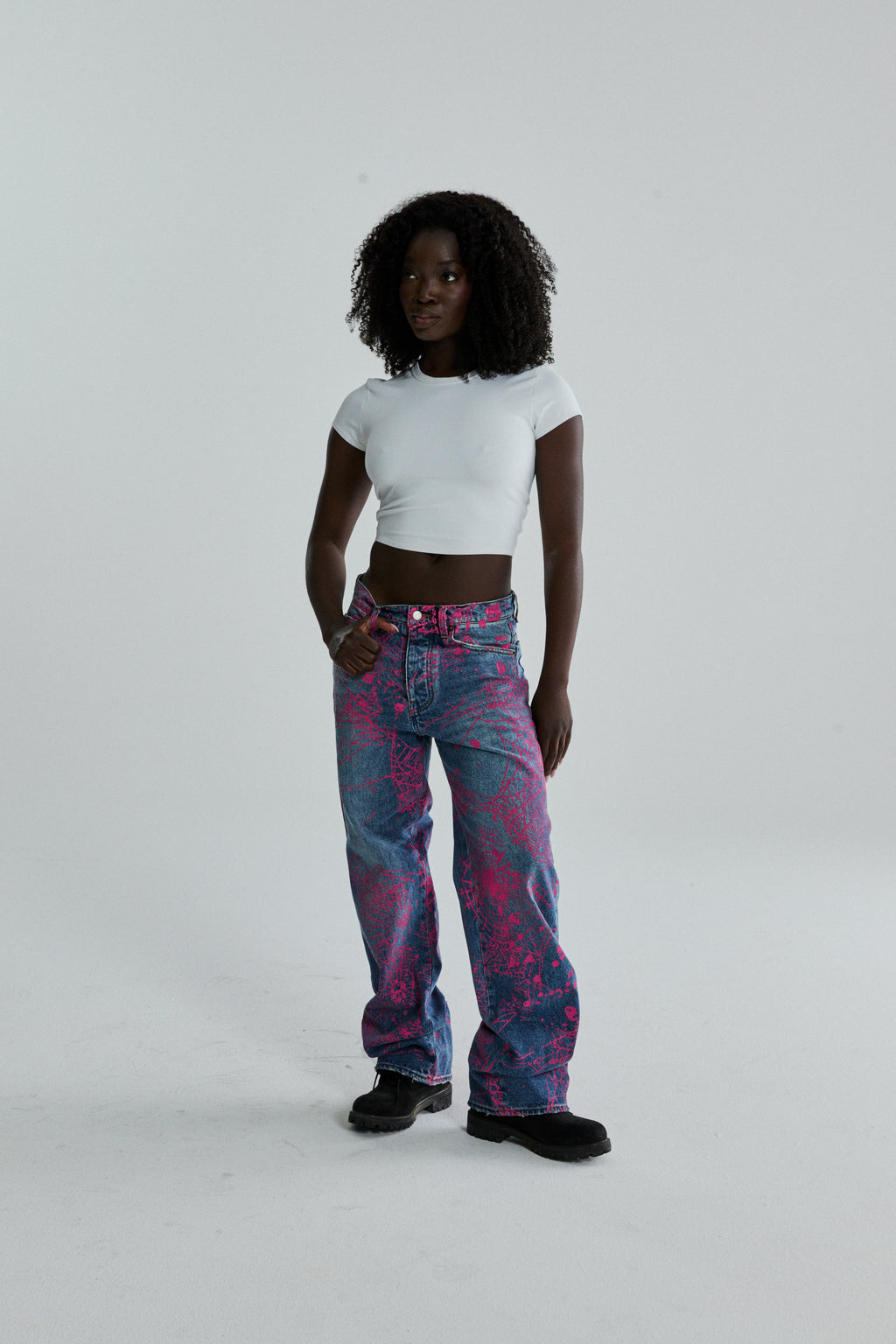 INDIGO V2 WEB DENIM ON MODEL