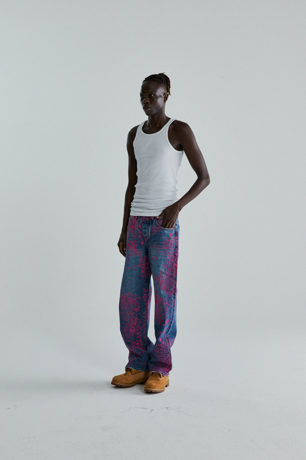 INDIGO V2 WEB DENIM ON MODEL