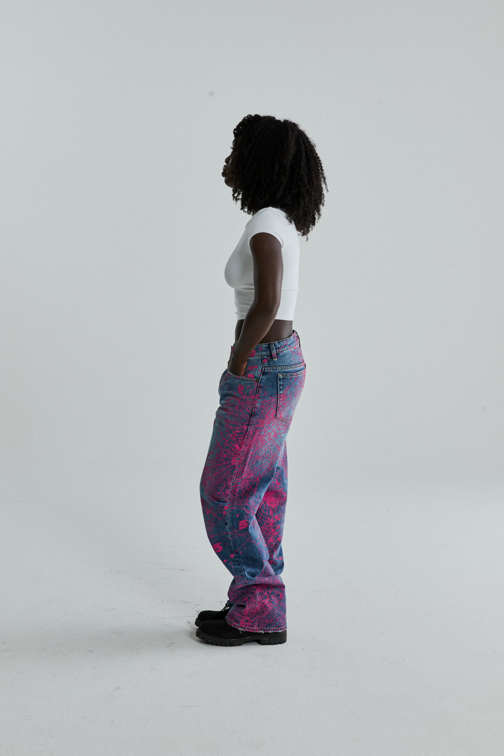 INDIGO V2 WEB DENIM ON MODEL