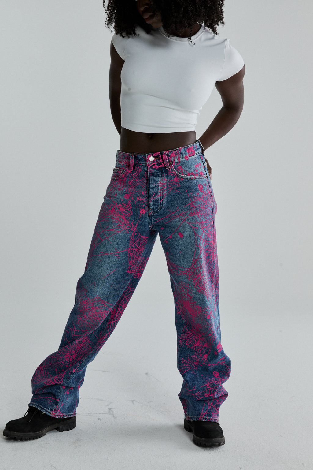 INDIGO V2 WEB DENIM ON MODEL