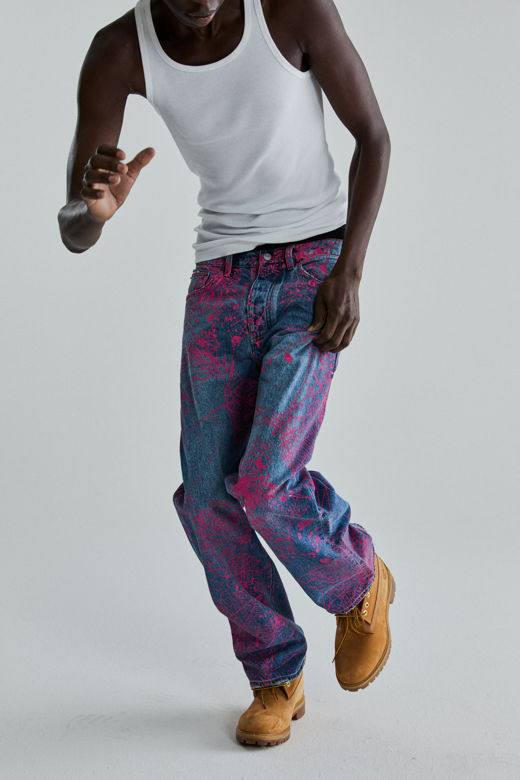 INDIGO V2 WEB DENIM ON MODEL