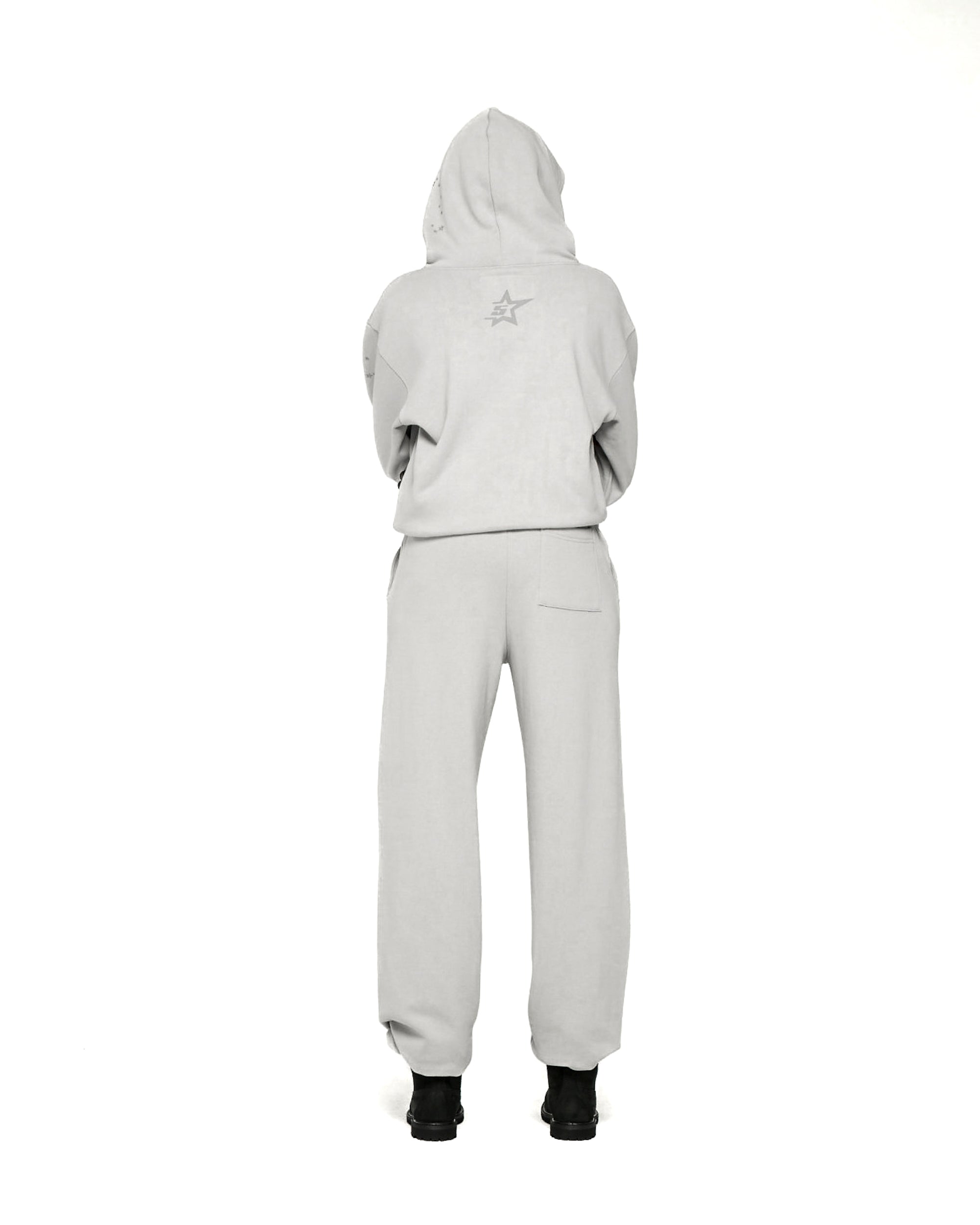 SPORT GREY TONAL PUNK V2 HOODIE | SP5DER | KING SPIDER