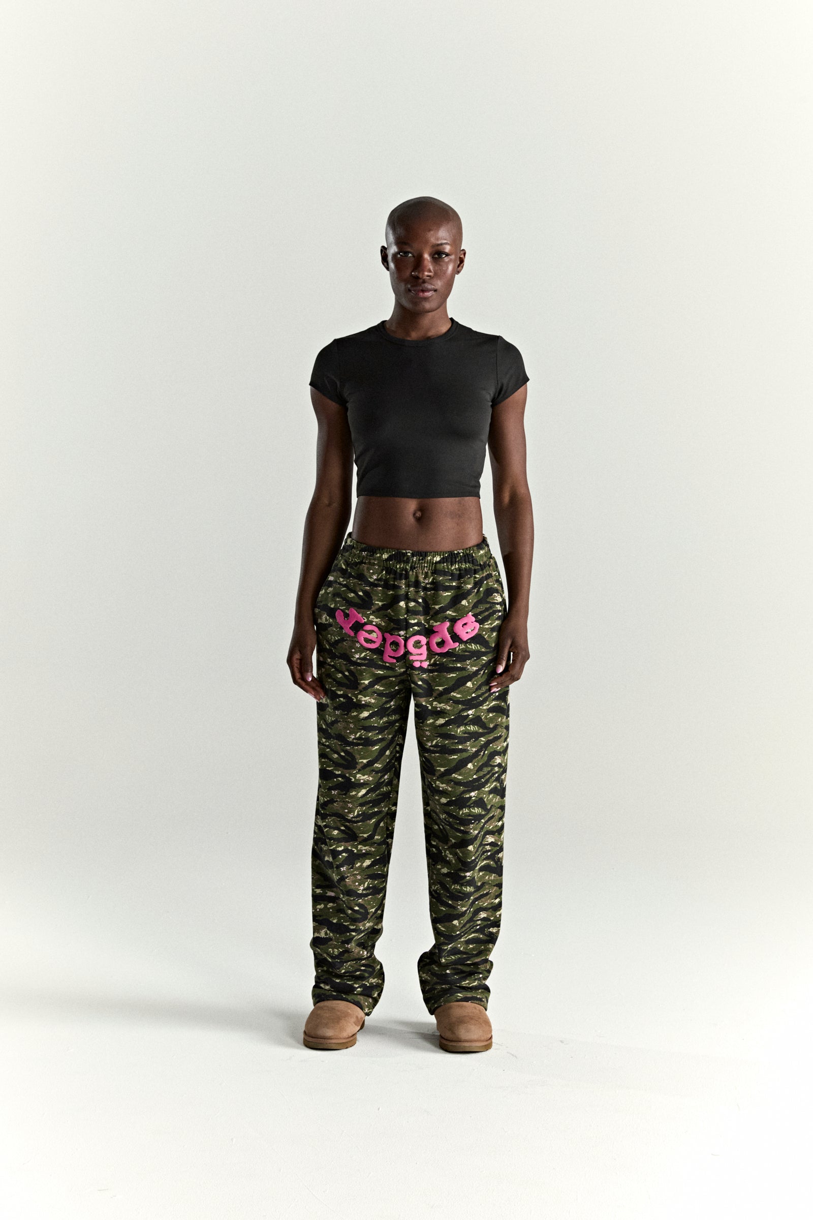 OG WEB V2 TIGER CAMO SWEATPANT ON MODEL