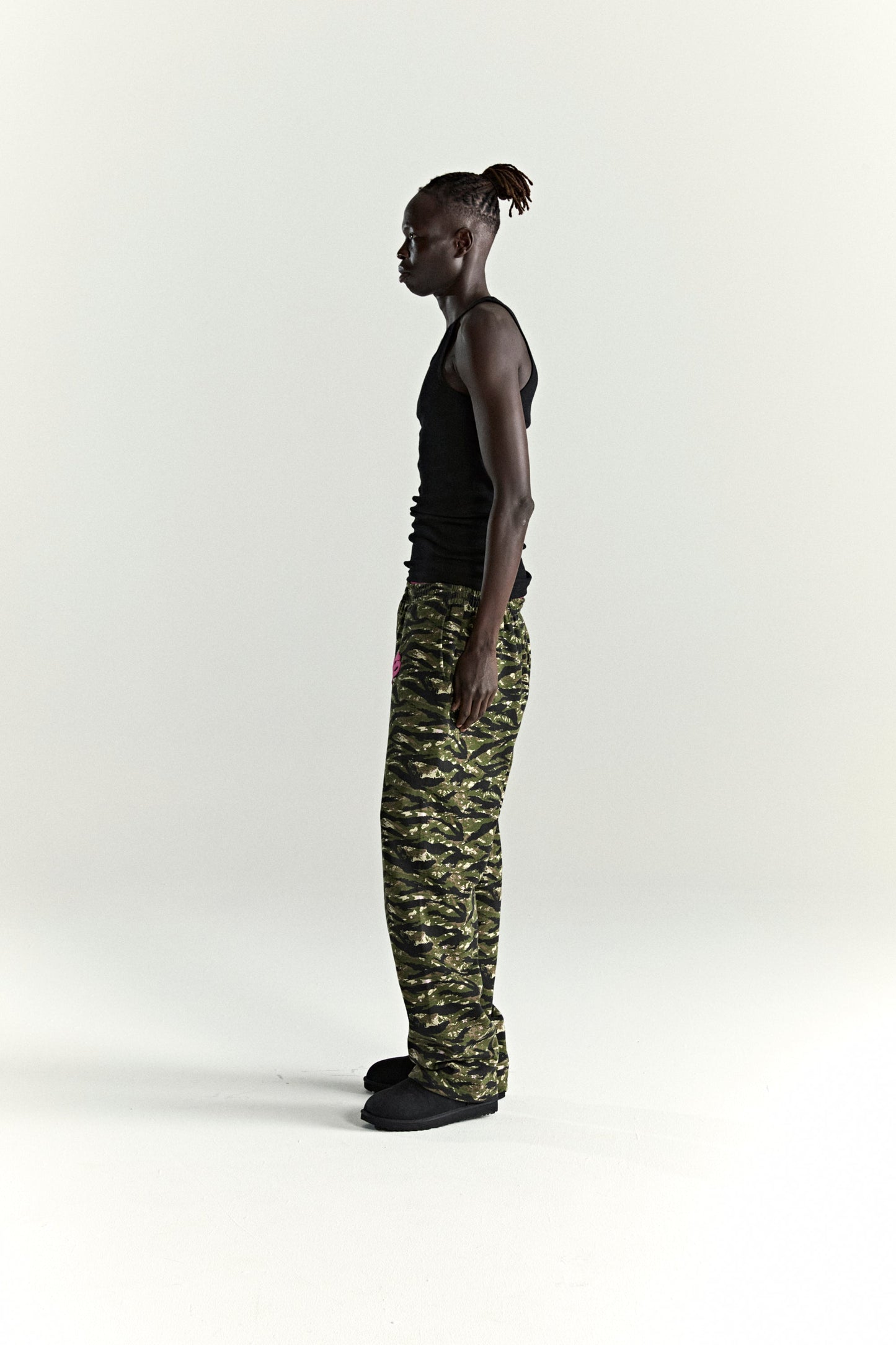 OG WEB V2 TIGER CAMO SWEATPANT ON MODEL