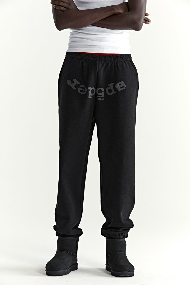 BLACK PHANTOM WEB SWEATPANT ON MODEL