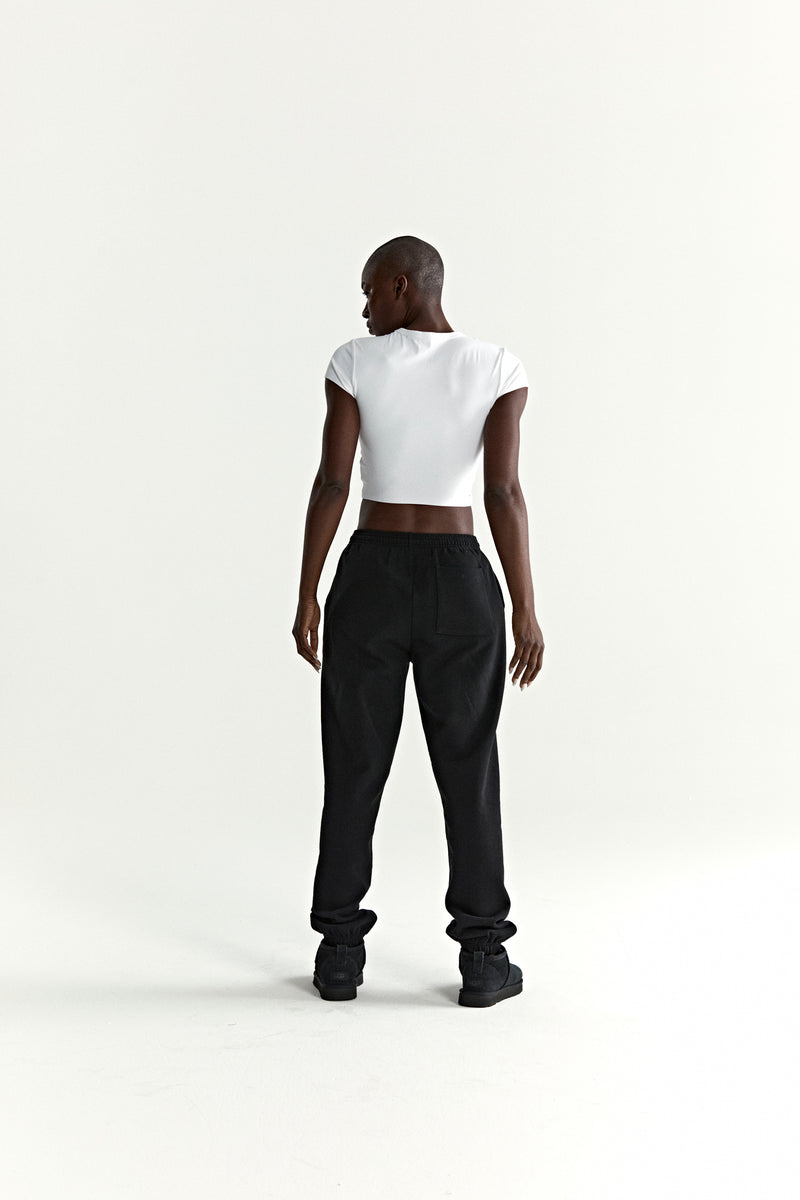 BLACK PHANTOM WEB SWEATPANT ON MODEL