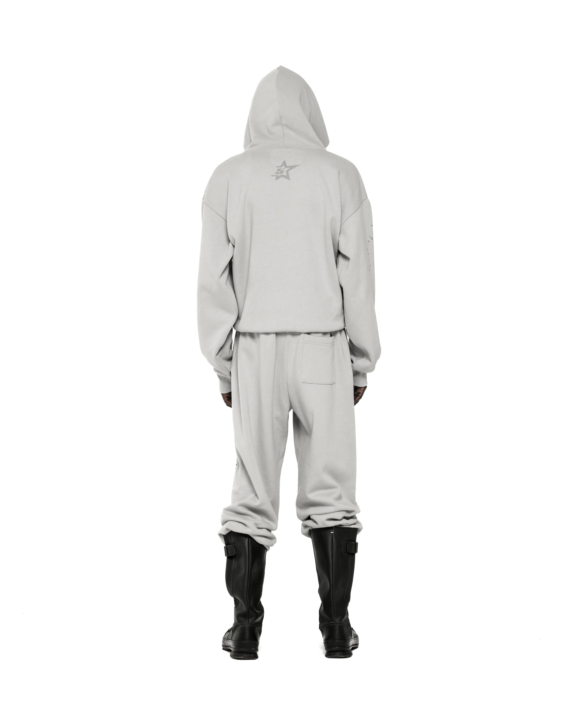 SPORT GREY TONAL PUNK V2 HOODIE | SP5DER | KING SPIDER