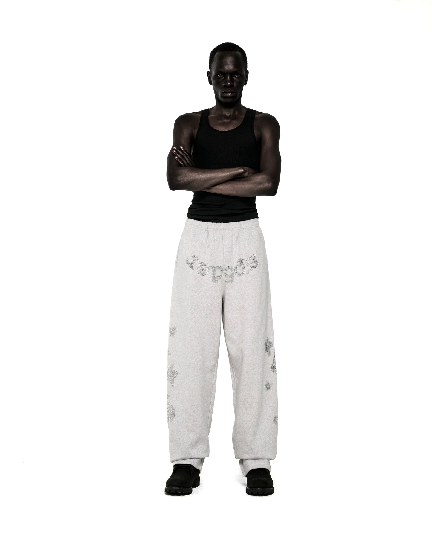 RHINESTONE BELUGA V2 WIDE LEG SWEATPANT