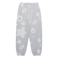 BELUGA V2 SWEATPANT: Grey 13oz cotton fleece sweatpants with white all-over Beluga puff print.
