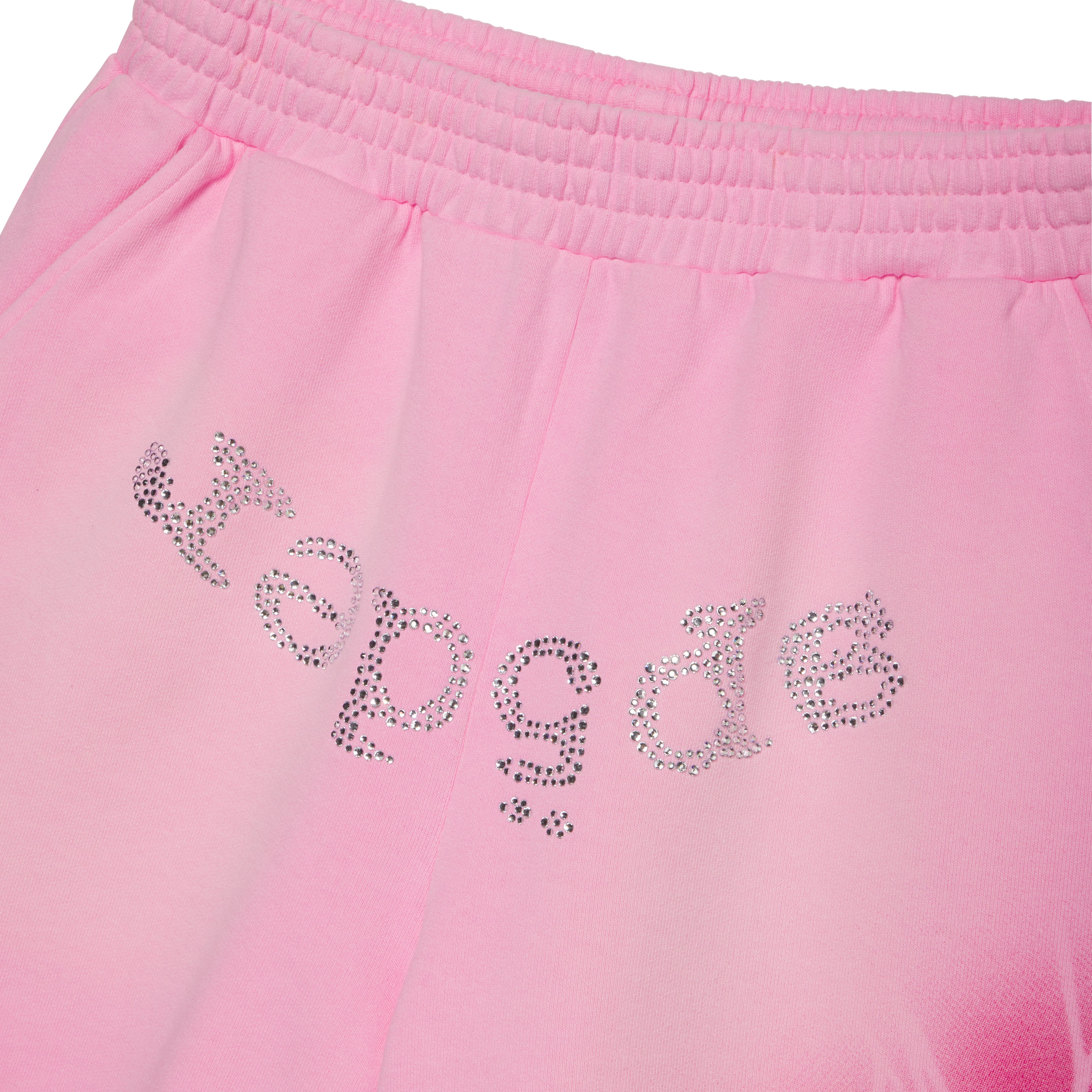 LIGHT PINK OG WEB V2 SPRAY SWEATSHORT | SP5DER | KING SPIDER