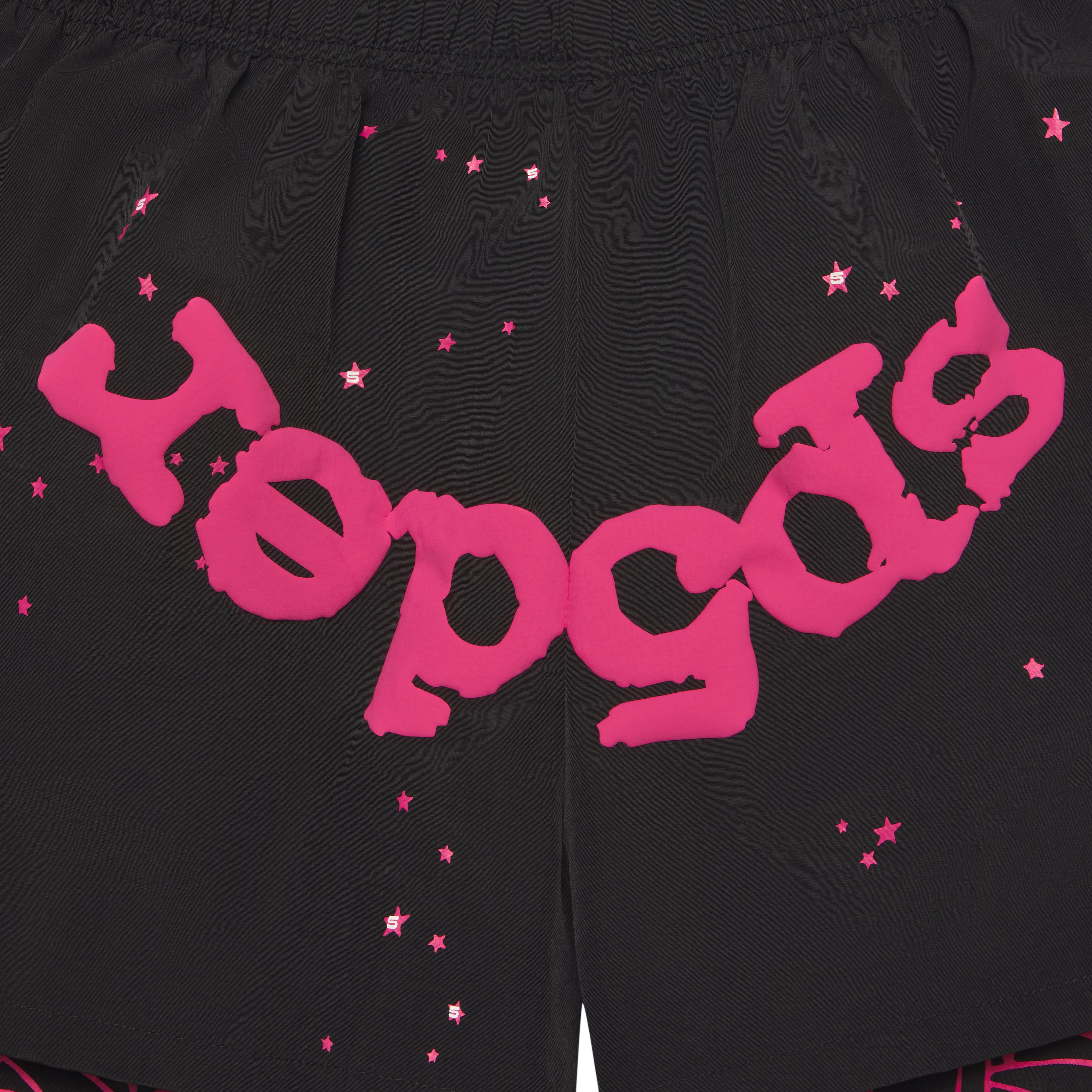 BLACK OG WEB DOUBLE LAYER SHORT | SP5DER | KING SPIDER