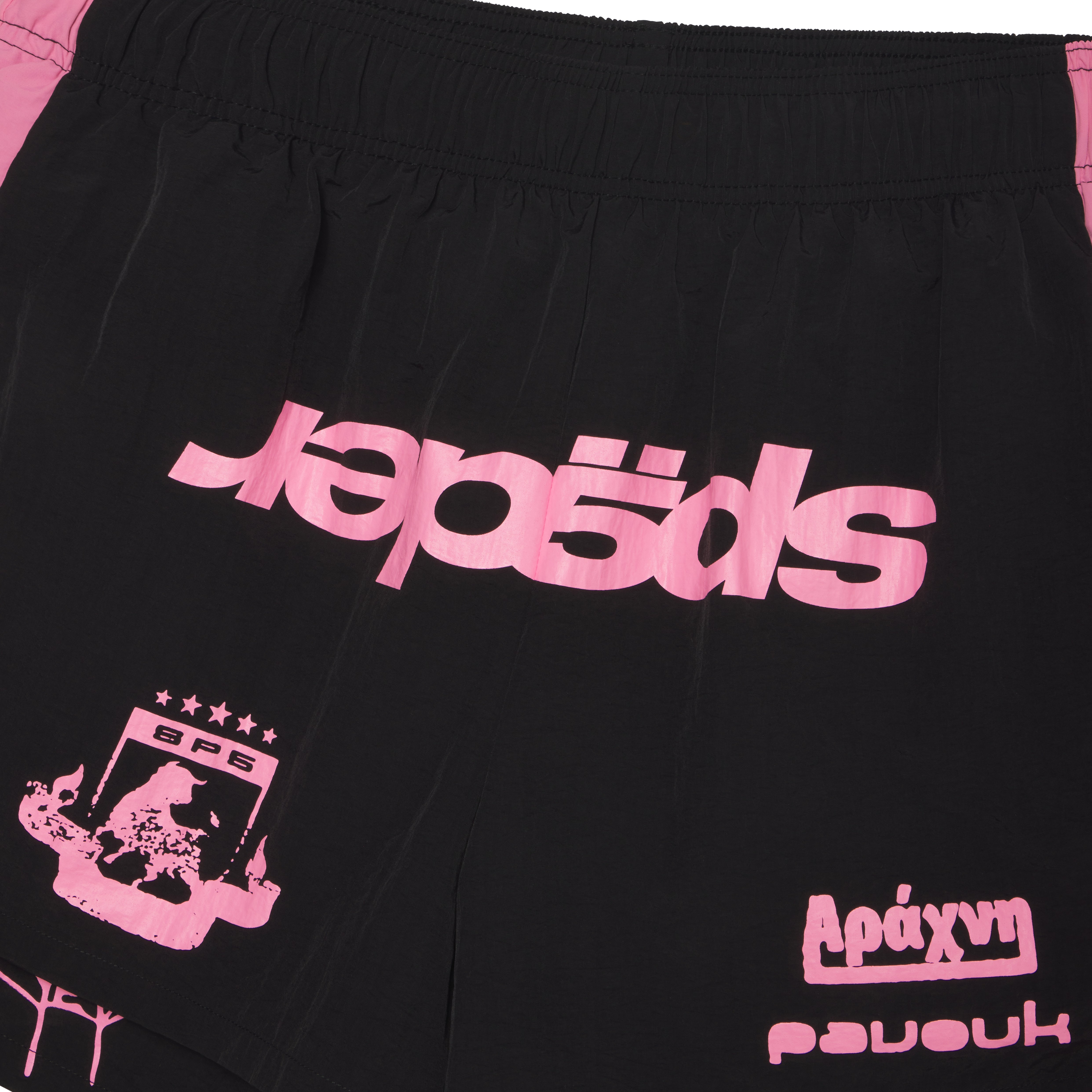 BLACK SOCCER DOUBLE LAYER SHORT | SP5DER | KING SPIDER
