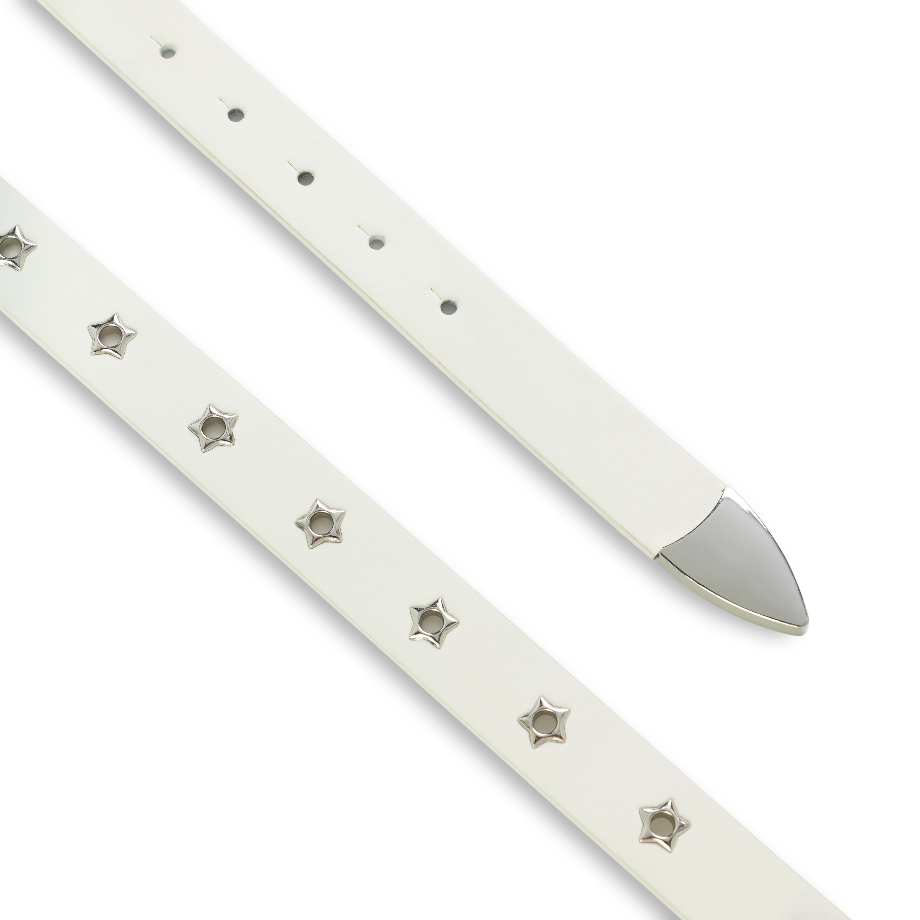 WHITE R-05 SCRIPT BELT | SP5DER | KING SPIDER