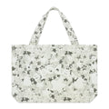 Star Camo Beluga AOP Tote: White and gray brushed twill tote bag with all-over star camo print and beluga graphic.