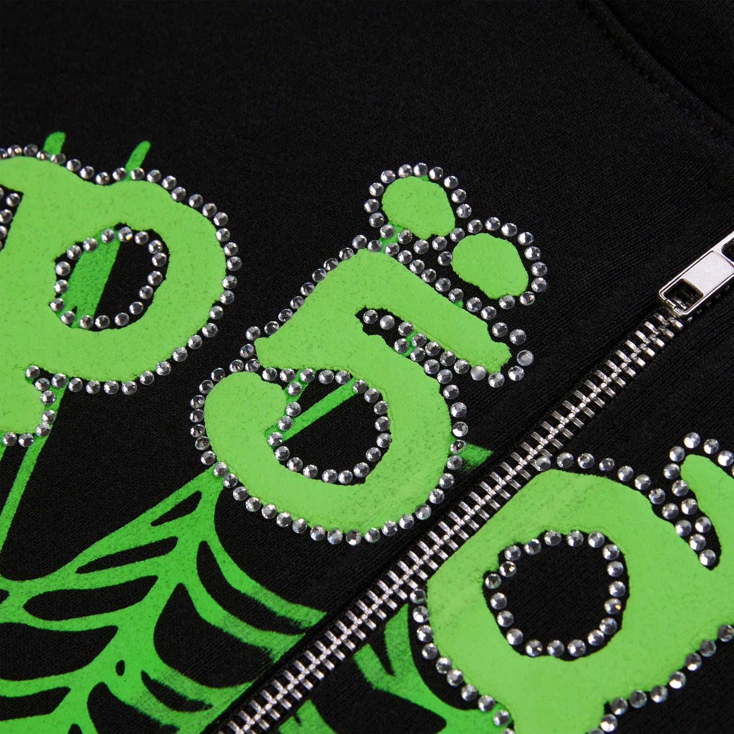 CA$H OG WEB V2 RHINESTONE ZIP HOODIE
