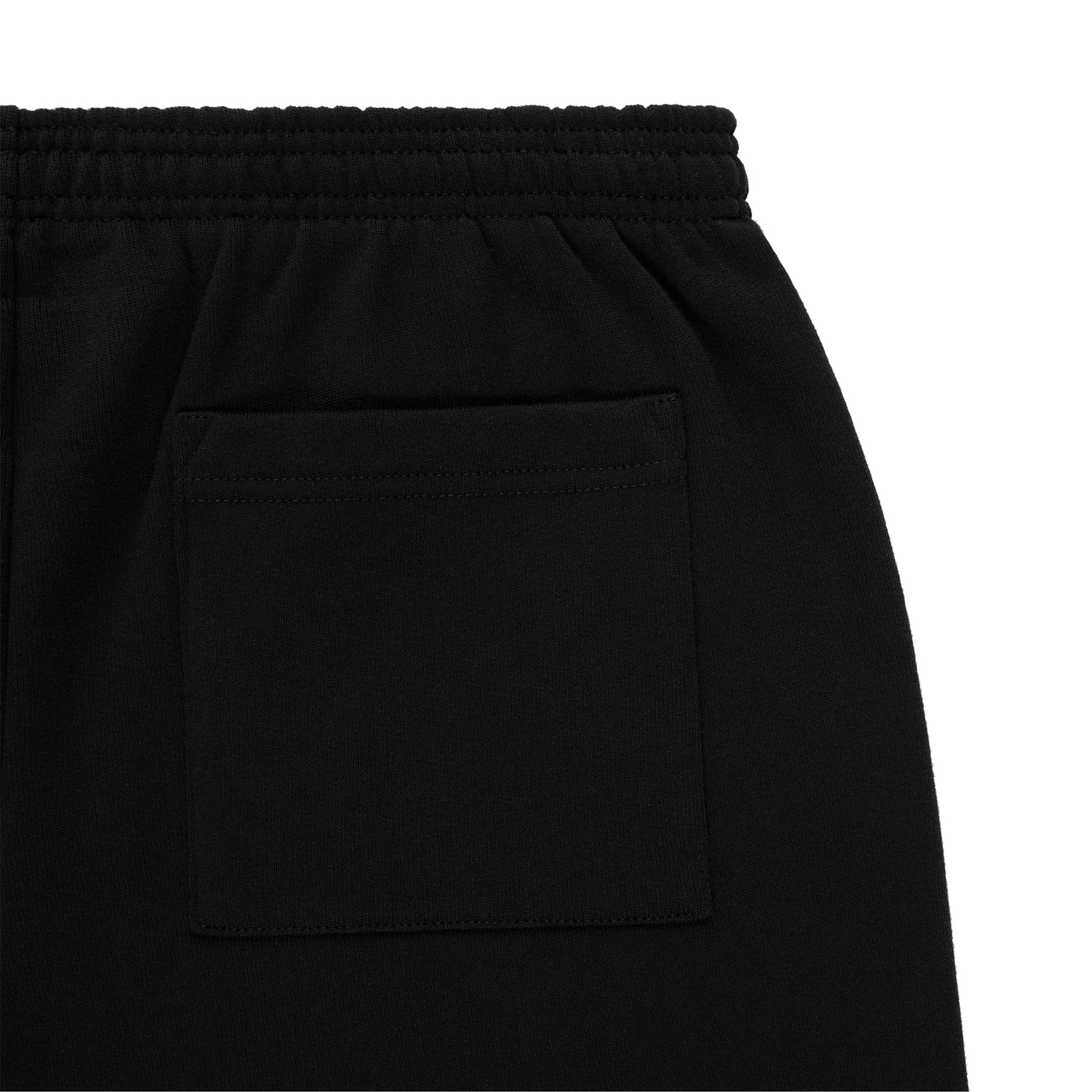 Black CB PUNK V2 sweatpants, 100% cotton fleece, with elasticized waistband and back pocket.